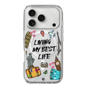 Funda de movil Living my best life Portada