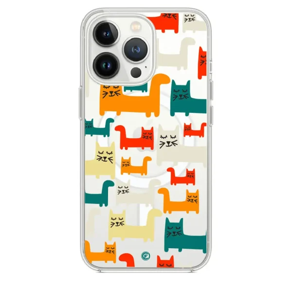 Funda de móvil Pixel Cats
